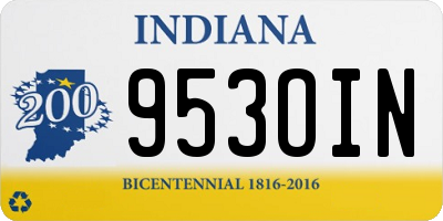 IN license plate 953OIN