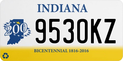 IN license plate 953OKZ