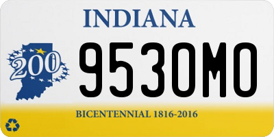 IN license plate 953OMO