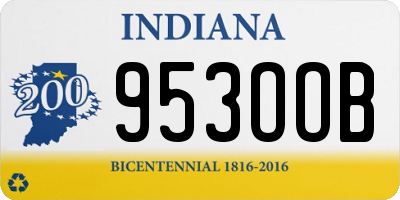 IN license plate 953OOB