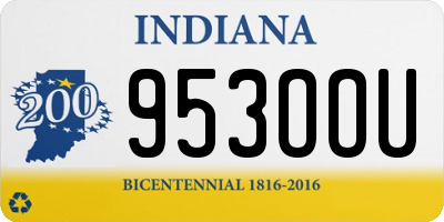 IN license plate 953OOU