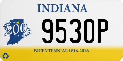 IN license plate 953OP