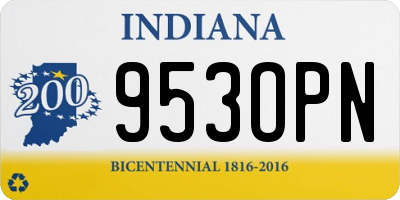 IN license plate 953OPN