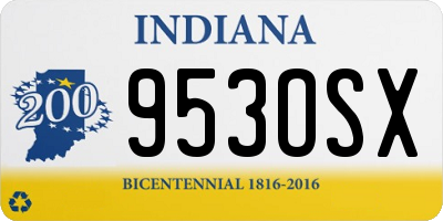 IN license plate 953OSX