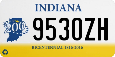 IN license plate 953OZH