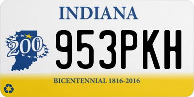 IN license plate 953PKH