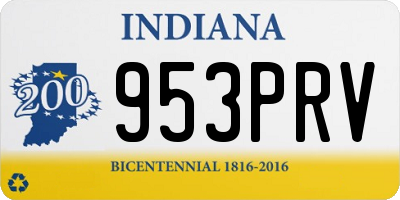 IN license plate 953PRV