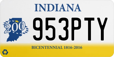 IN license plate 953PTY