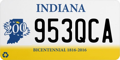 IN license plate 953QCA