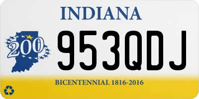 IN license plate 953QDJ