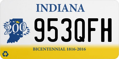 IN license plate 953QFH