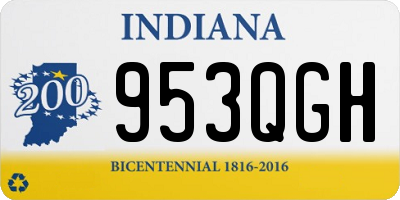 IN license plate 953QGH
