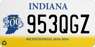 IN license plate 953QGZ
