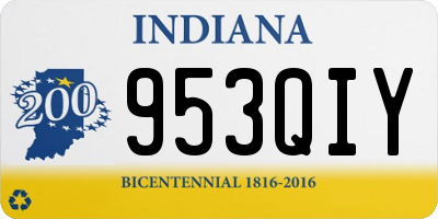 IN license plate 953QIY