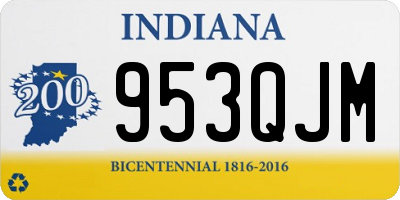 IN license plate 953QJM