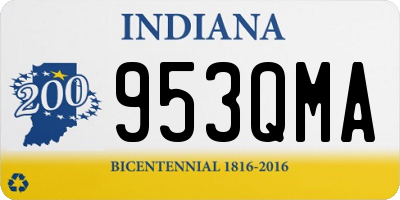 IN license plate 953QMA