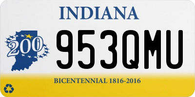 IN license plate 953QMU