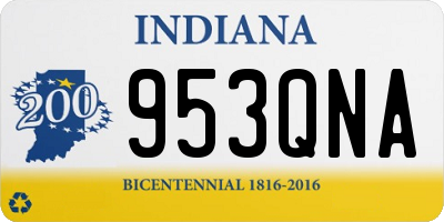 IN license plate 953QNA