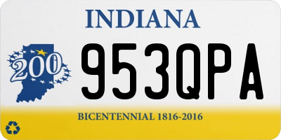 IN license plate 953QPA