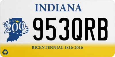 IN license plate 953QRB