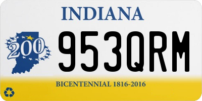 IN license plate 953QRM