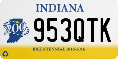 IN license plate 953QTK
