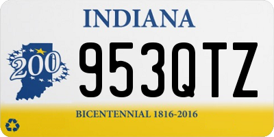 IN license plate 953QTZ