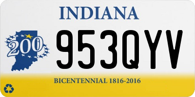 IN license plate 953QYV