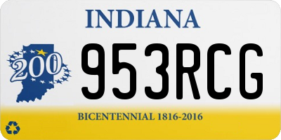 IN license plate 953RCG