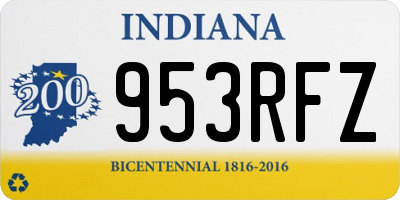 IN license plate 953RFZ