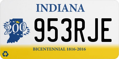 IN license plate 953RJE