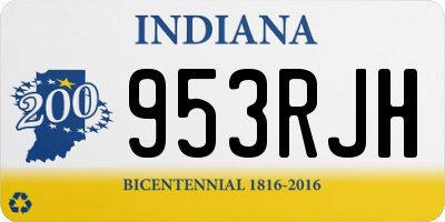 IN license plate 953RJH