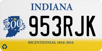 IN license plate 953RJK