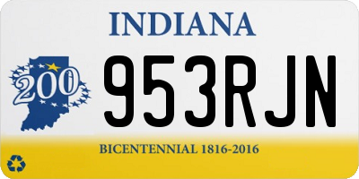 IN license plate 953RJN