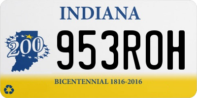 IN license plate 953ROH