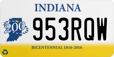 IN license plate 953RQW