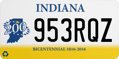 IN license plate 953RQZ