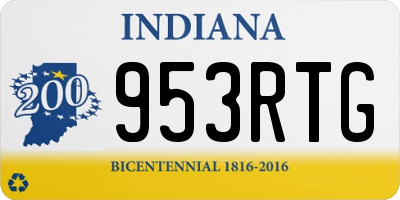 IN license plate 953RTG