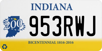 IN license plate 953RWJ