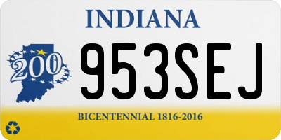 IN license plate 953SEJ