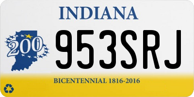 IN license plate 953SRJ