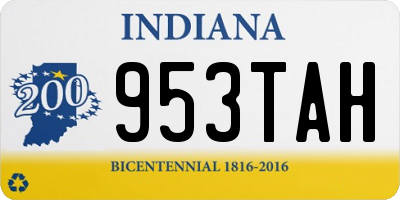 IN license plate 953TAH