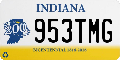 IN license plate 953TMG
