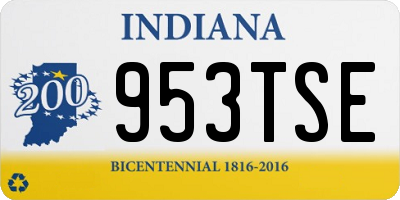 IN license plate 953TSE