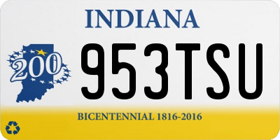 IN license plate 953TSU