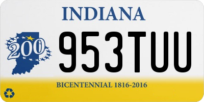 IN license plate 953TUU