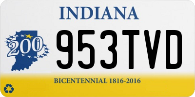 IN license plate 953TVD