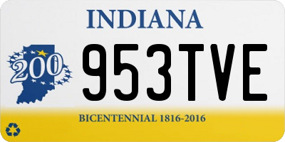 IN license plate 953TVE