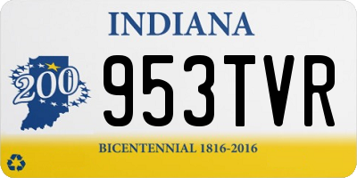 IN license plate 953TVR
