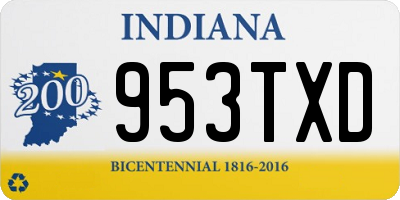 IN license plate 953TXD